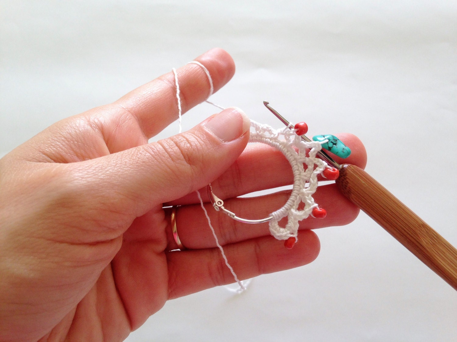 Summer Earrings Crochet Pattern, Crochet Earrings PDF, DIY Crochet Jewelry Tutorial Instant Download File, Jewellery Making Photo Ebook - Thumbnail 4