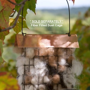 2 Pack Bird Nesting Materials - Natural Alpaca Fiber Wool for Suet Cage or Grapevine Ball - 2 Quart Size Bags - Unique Gift for Bird Lovers image 6
