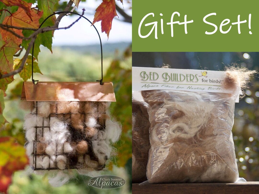 Unique Gift for Bird Watchers Alpaca Bird Nesting Material Wool Fiber