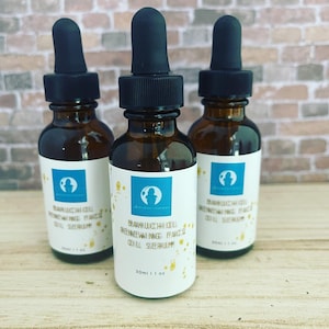 bakuchiol renewing face oil serum~ Retinol alternative ~ night oil serum ~ Acne Prone to Blemishes ~ all skin type  ~ mature skin 1 oz glass