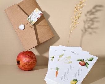 Seasonal fruit and vegetable calendars