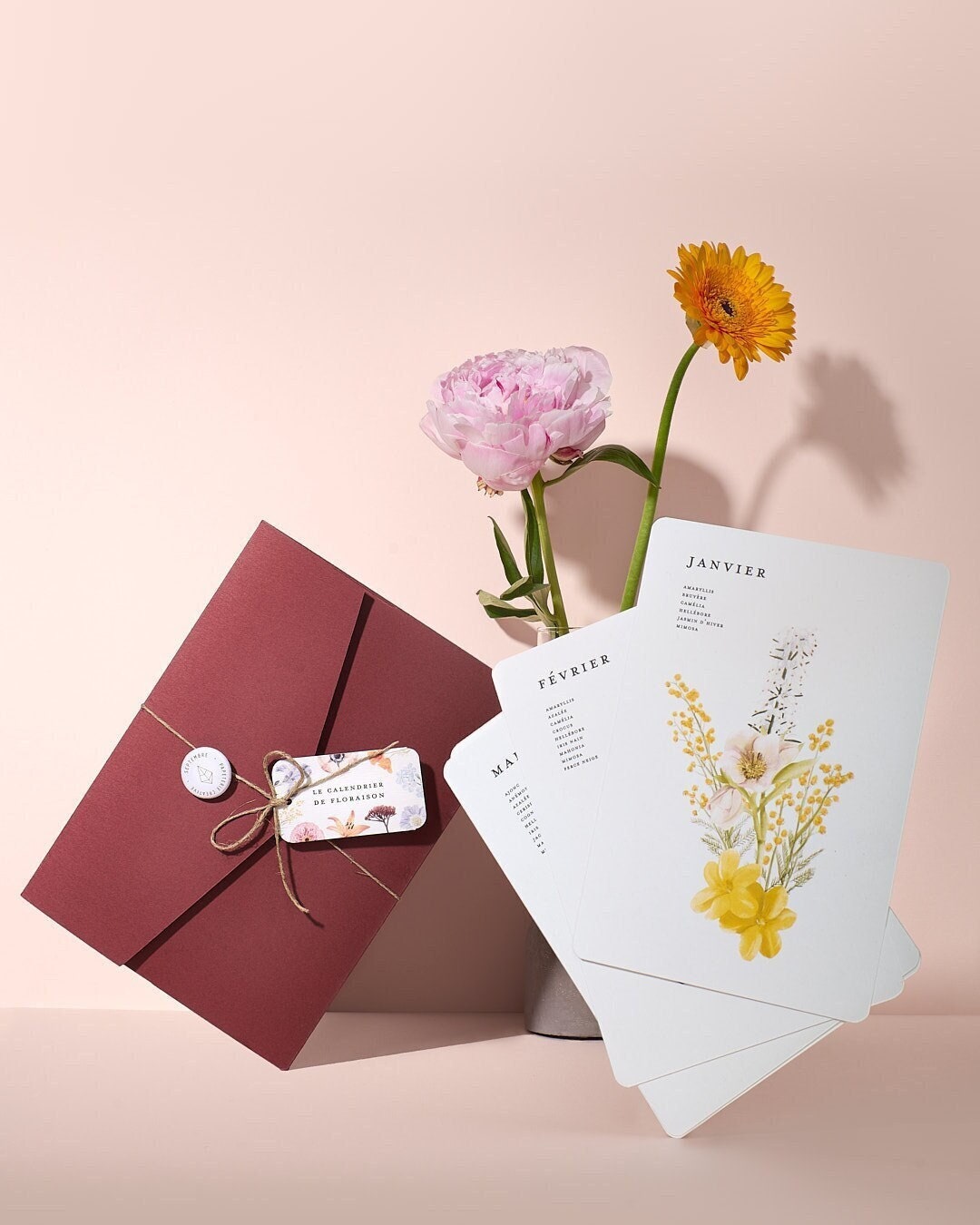 Calendrier Mois de Floraisons Fleurs Saison en France