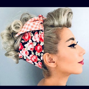 Pin up hairstyles with bandana discount