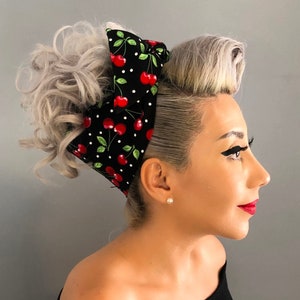 Cherry Delight Bandana/Headband - PinUp - Rockabilly- 1950s inspired
