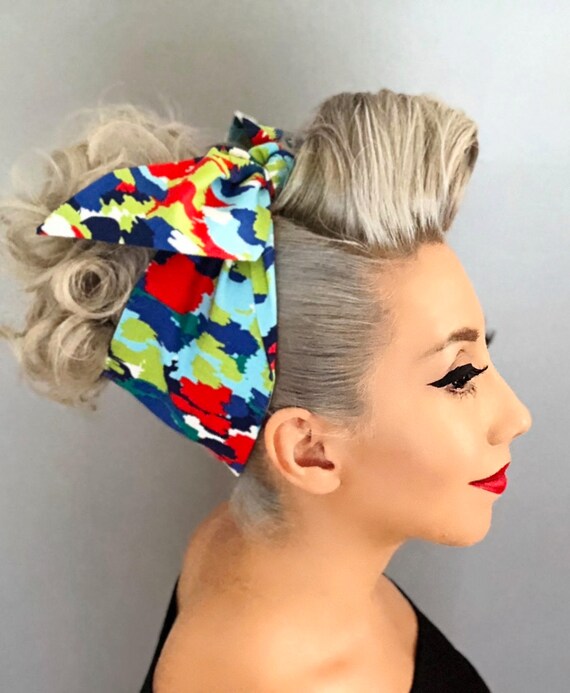 Summer Days Rockabilly Bandana 1950s Inspired Pinup Etsy