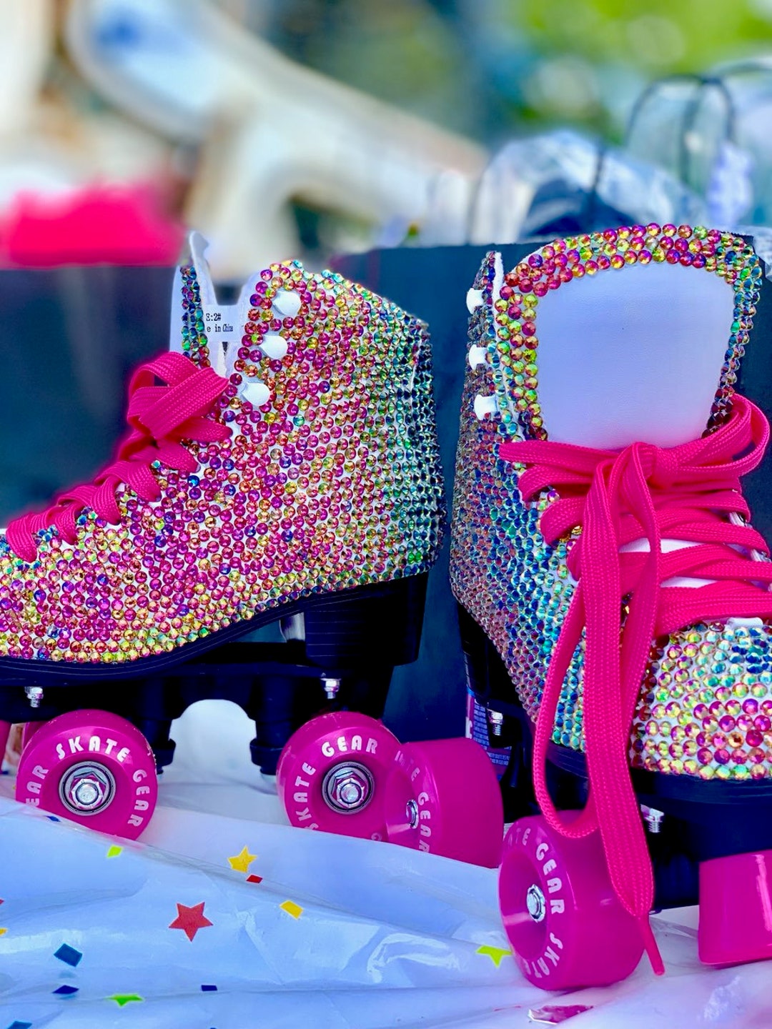 Adult Rhinestone Roller Skates Etsy