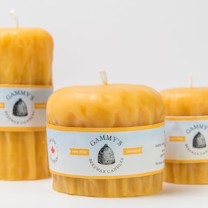 Rustic Trio Beeswax candles pack - 100% Pure
