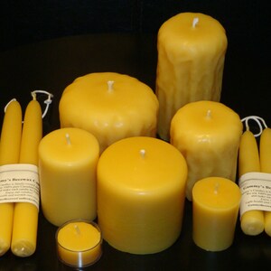 20 Tealight Beeswax Candles 100% Pure Beeswax image 7