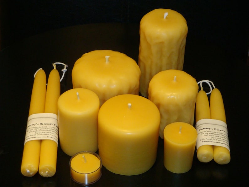 20 Tealight Beeswax Candles 100% Pure Beeswax image 7