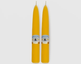 3-pairs of 6" Tapered Candles - 100% Natural Beeswax
