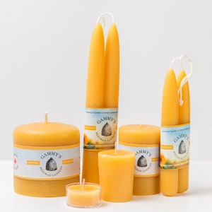 Brady Bunch Variety Pack - 100% Pure Natural Beeswax Candles