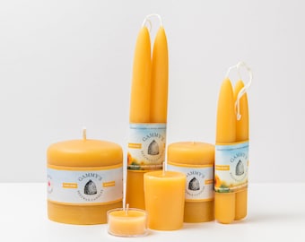 Brady Bunch Variety Pack - 100% Pure Natural Beeswax Candles