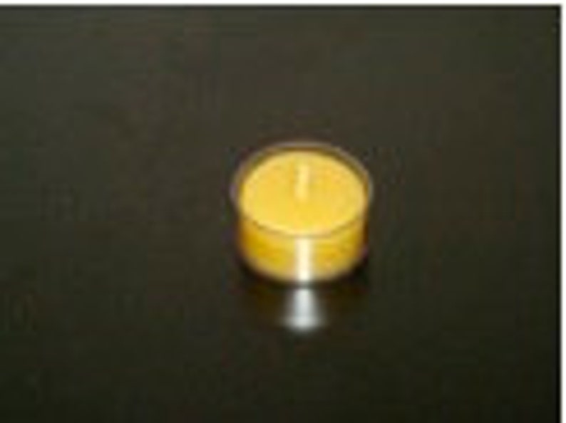 20 Tealight Beeswax Candles 100% Pure Beeswax image 4