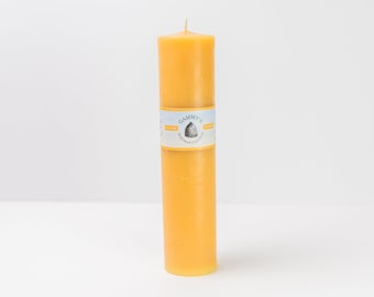 100% Pure Beeswax hand-poured and family-run 3.1x3 Smooth Beeswax Pillar by Gammy's Beezwax Candles 100% Pure Beeswax hand-poured and family-run 3.1x3 Smooth Beeswax Pillar by Gammy's Beezwax Candles