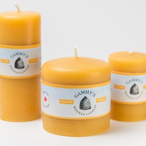 Smooth Brothers Pillars pack - 100% Pure Natural Beeswax Candles