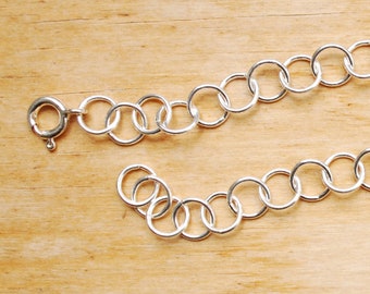 Lysa Armband rund | Eco Sterling Silber klobige Armband runden Gliedern | Geburtstagsgeschenk für Sie | Zubehör für kaltes Wetter