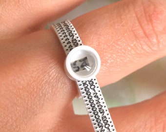US ring sizer, euro ring sizer EU, easy to use measure finger, plastic ring sizer, wedding band measurements, Best selling item handmade