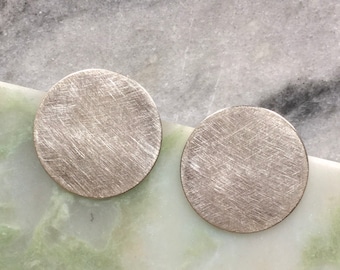 Coco earrings | Eco sterling silver or brass modern moon earrings | Birthday gift for her | Cold weather accessories