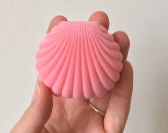 Pink or white shell shaped box, small ring box, gift packaging, proposal ring box, romantic gifts JUST THE BOX, Best selling item handmade