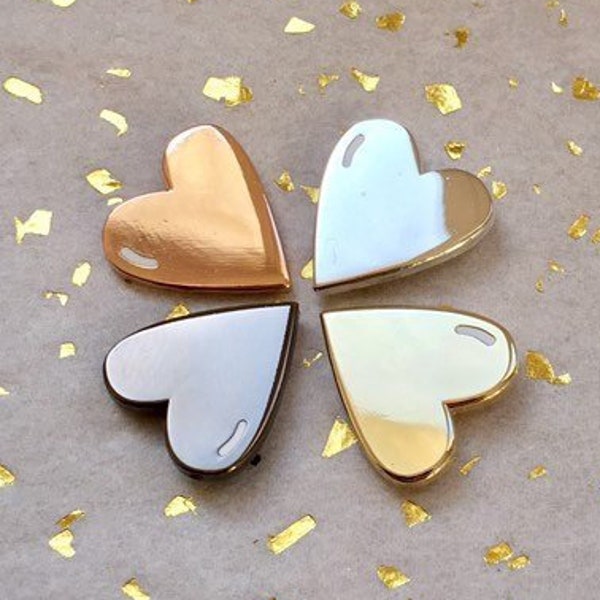 Kleine Herz Emaille Pin kleines Herz aus Gold, Hochzeit Geschenk personalisiert, Geburtstagsgeschenk für Sie, kaltes Wetter Accessoires