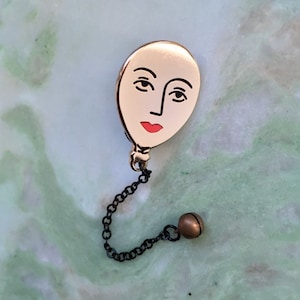 Balloon pin | Chain lapel pin, wedding favours Best selling item handmade, Cold weather accessories Birthday gift for her, stocking stuffer