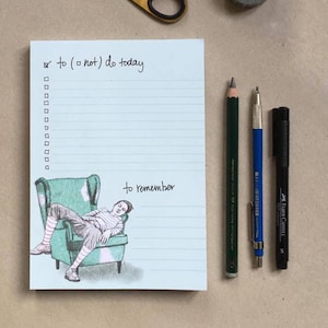 Wat niet te doen, notitieblok voor hem, notitieblok grappige cadeaus, luie dag, notitieboekje a5-planner, niet te vergeten lijst, cadeaus voor vrouwen, plannen