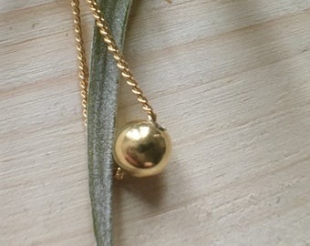 Gold Nola necklace | Gold filled and Eco sterling silver ball necklace | Birthday gift for her | Cold weather accessories