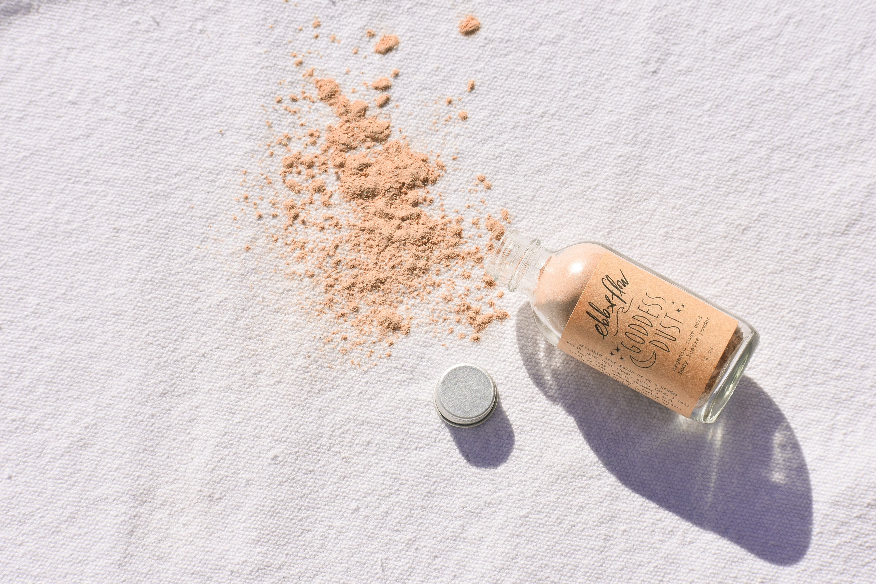 goddess dust organic rose gold body shimmer powder plant Etsy