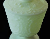 Fenton Signed Covered Candy Dish