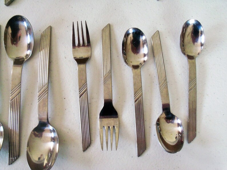 Oxford Hall Orion Stainless Flatware Silverware Vintage 29 Etsy