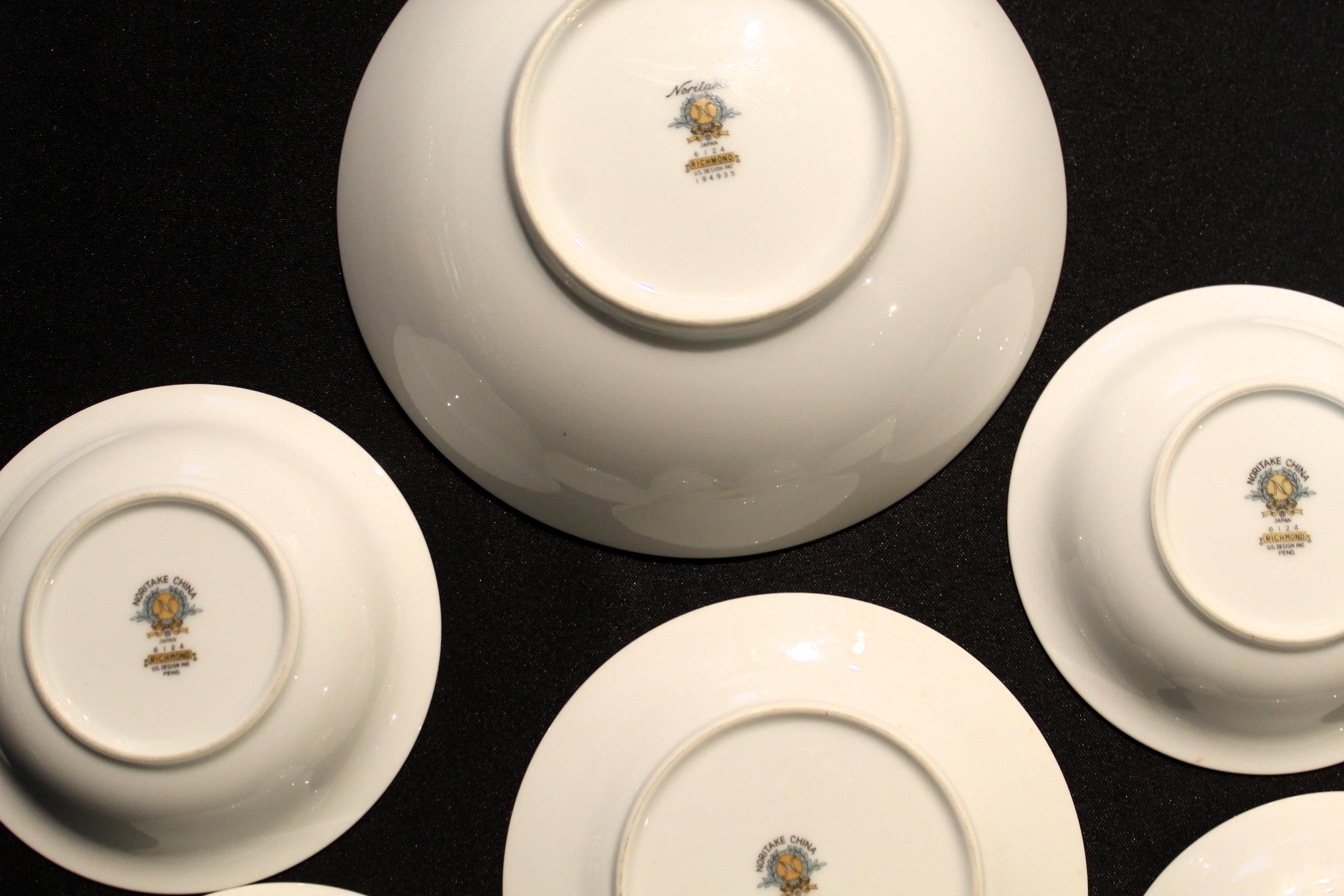Noritake Richmond Eight Piece Set - Etsy Noritake Richmond Eight Piece Set - Etsy