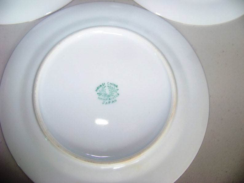 Hayasi China Hand Painted Set Of Six Plates
