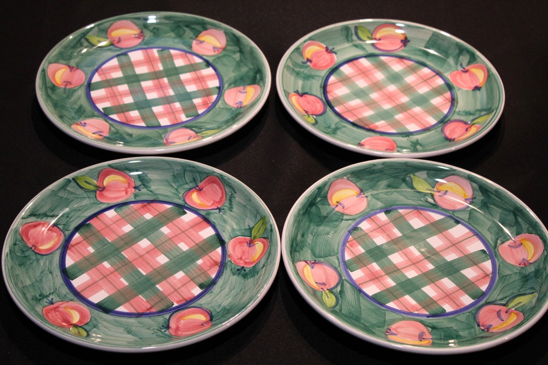 Caleca Mela Set of Four Dinner Plates - Etsy