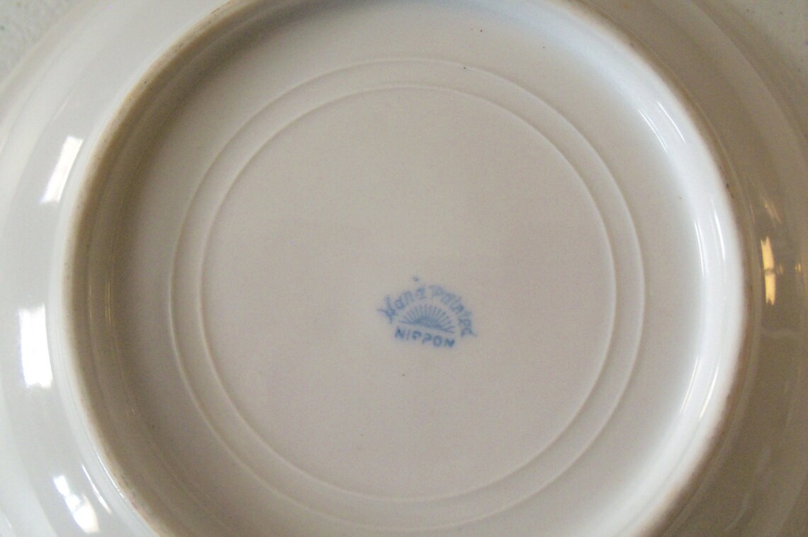 Nippon Rising Sun Mark Hand Painted Bowl Etsy