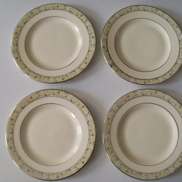 Minton Wimbledon Bone China Set Of Four Bread & Butter Plates