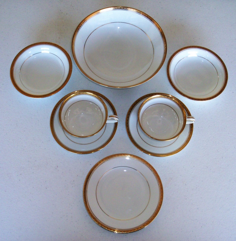 Noritake Richmond Serving Bowl Cups Saucers Fruit Bowls & Etsy