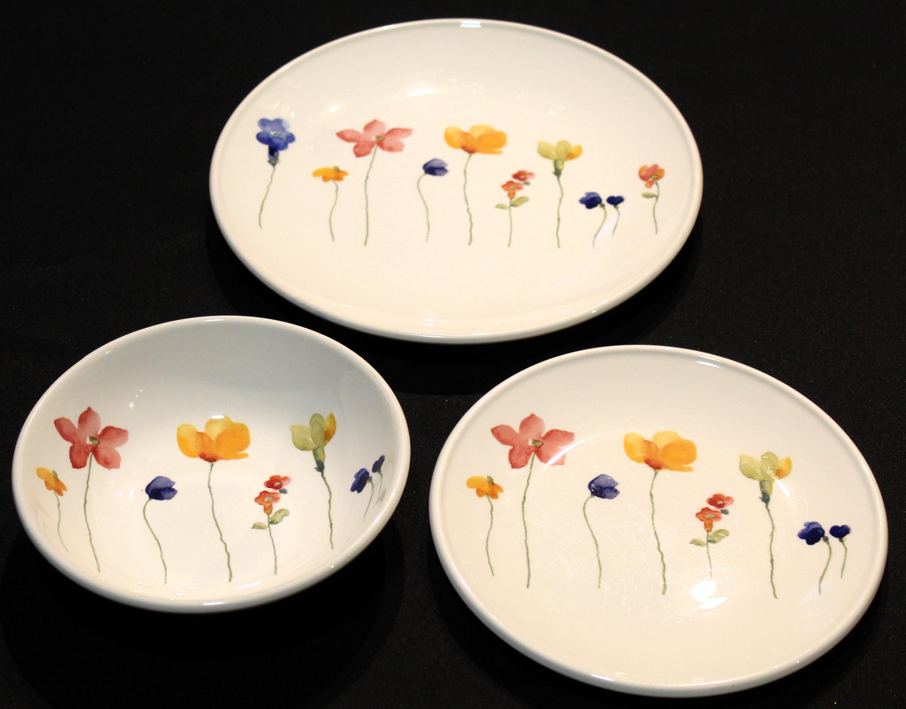  STAFFORD プレート 2枚 イギリス製 陶磁器 ボタニカル花柄 Royal Stafford Scattered Flowers - Etsy