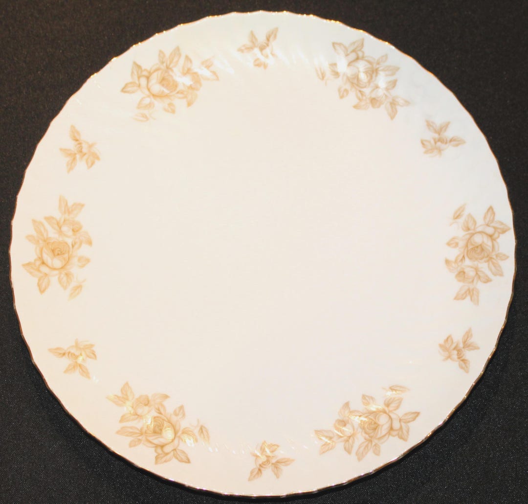 AOI China Summer Rose Pattern Round Platter - Etsy