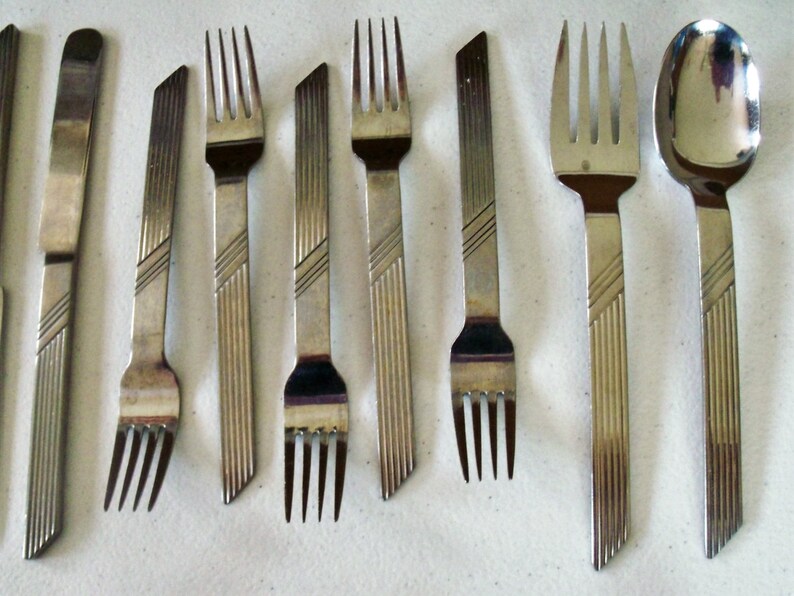 Oxford Hall Orion Stainless Flatware Silverware Vintage 29 Etsy