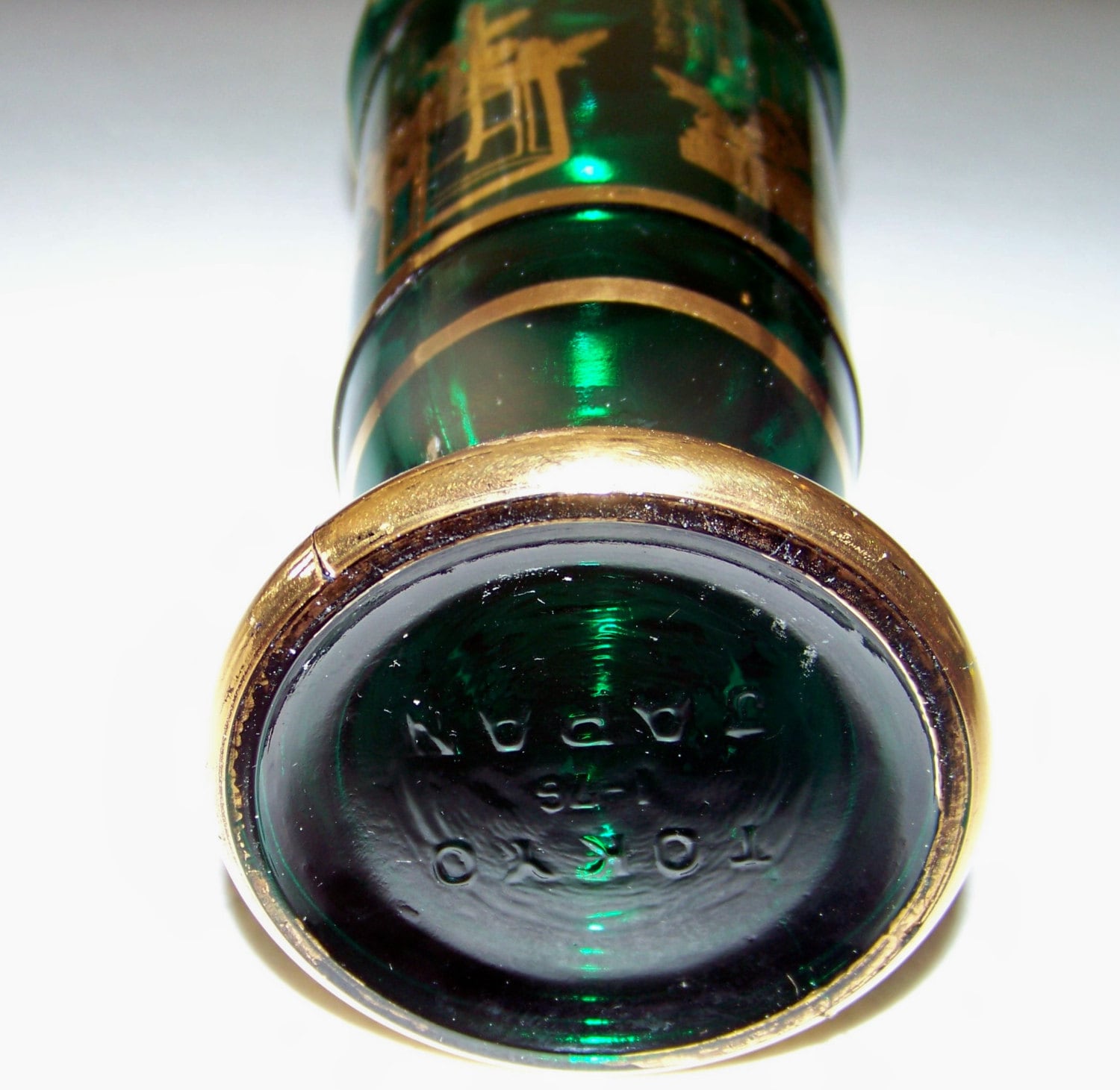 Sake Green Glass Tokyo Japan Bottle - Etsy