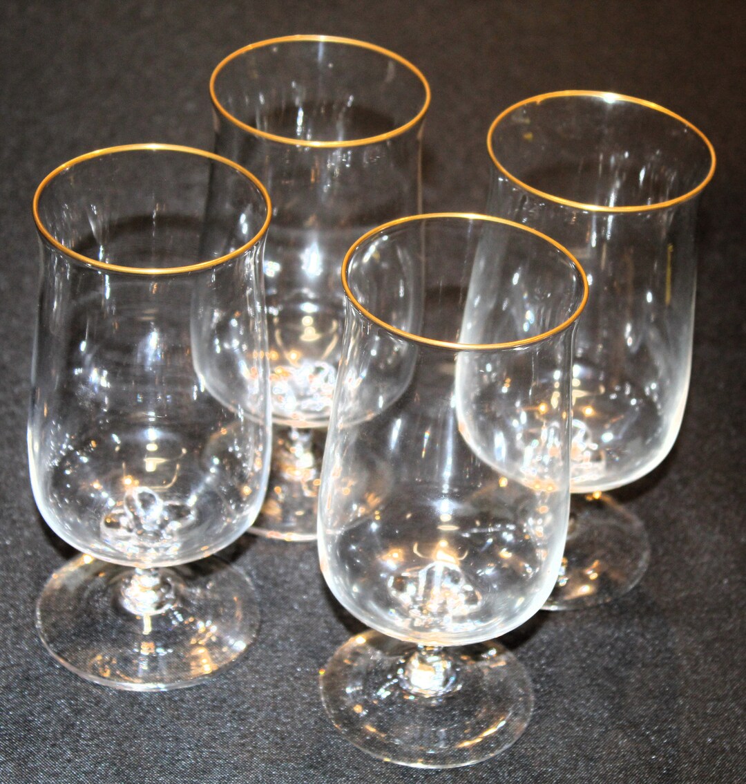 Lenox Intrigue Set of Four Iced Tea Glasses Etsy