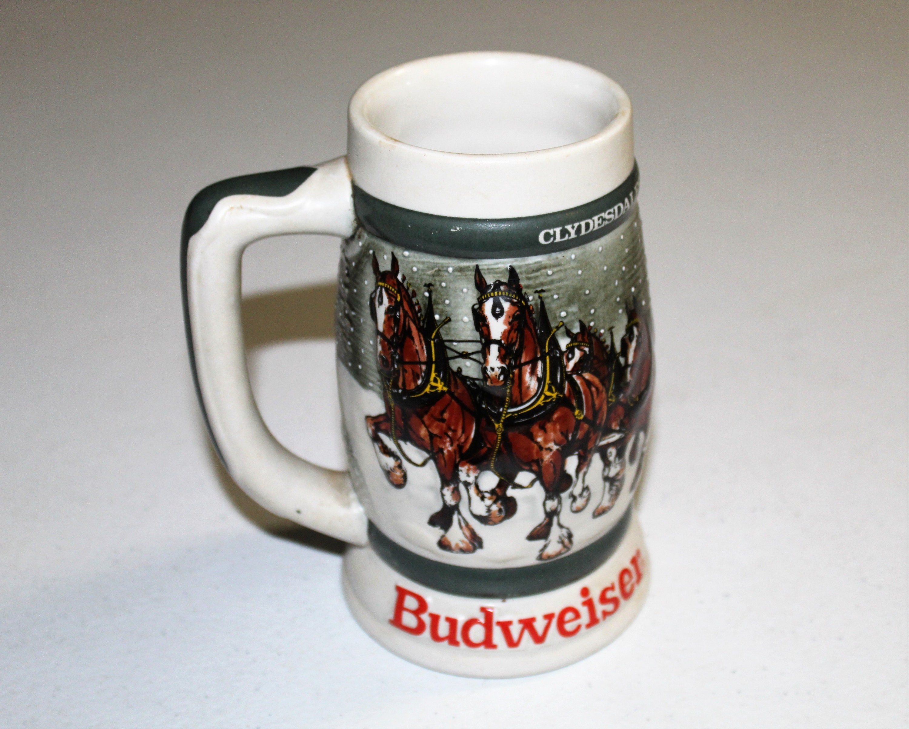 BUDWEISER 50th Anniversary Clydesdale Holiday Beer Stein Etsy UK