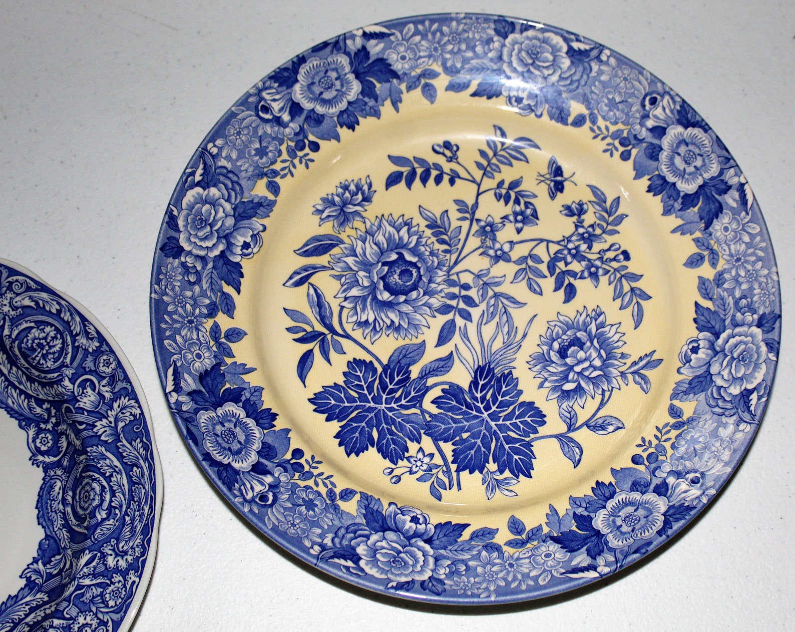 Spode Blue Room Collection Warwick Vase Plate & Jasmine Pasta Etsy