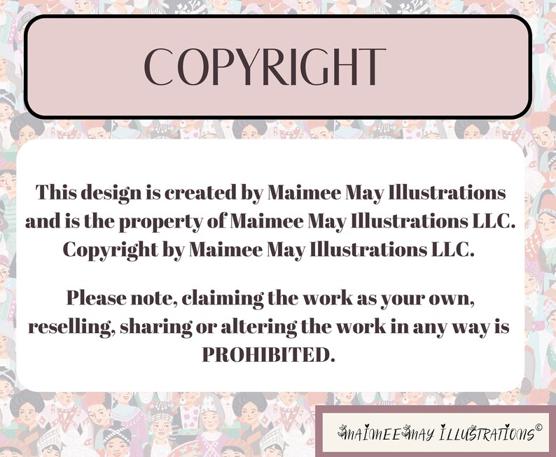 モン族の姉妹が一緒に - デジタルダウンロードアート、Maimee May Illustrations 画像 6
