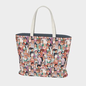Hmong Sisters Together - Large Tote Bag by Maimee May Illustrations