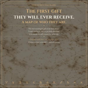 New born gift birth chart reading