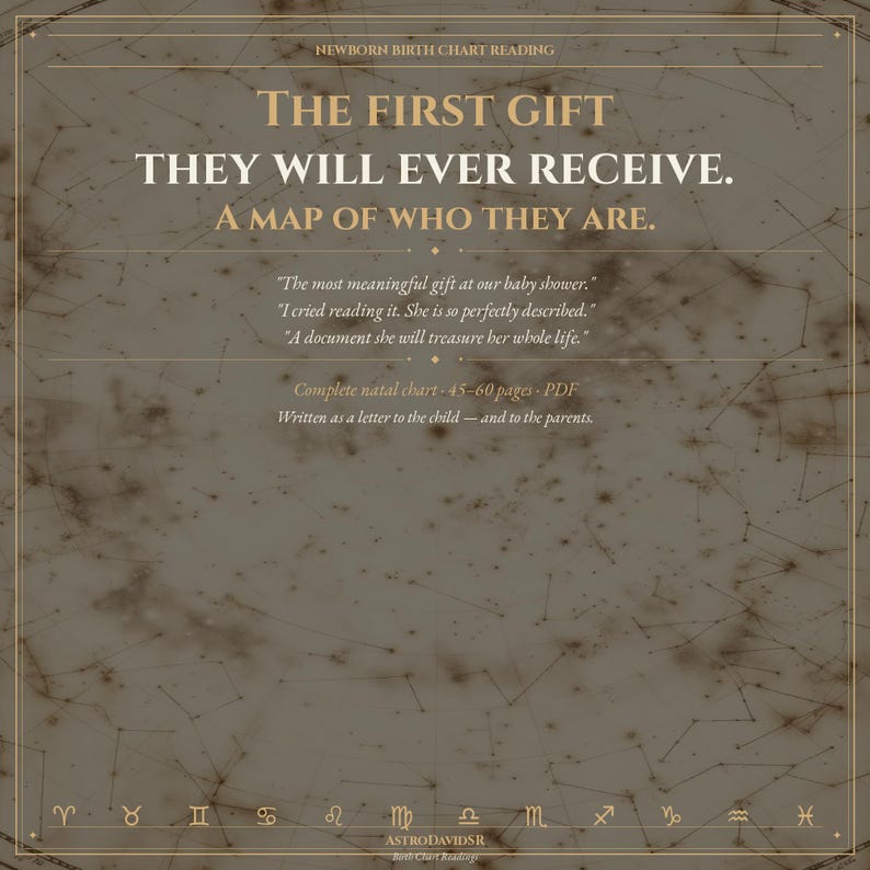 New born gift birth chart reading