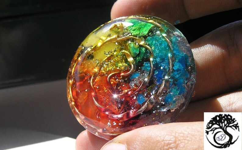 Orgone Pendant Orgonite Crystal Healing 7th Chakras Protection Necklace