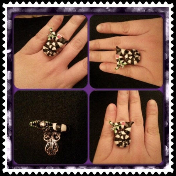 OOAK Beetlejuice inspiriert Sandwurm ring