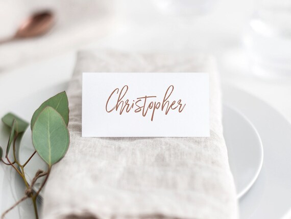 Kraft Stella Weds® 50 x Blank Wedding Party Table Name Place Cards 